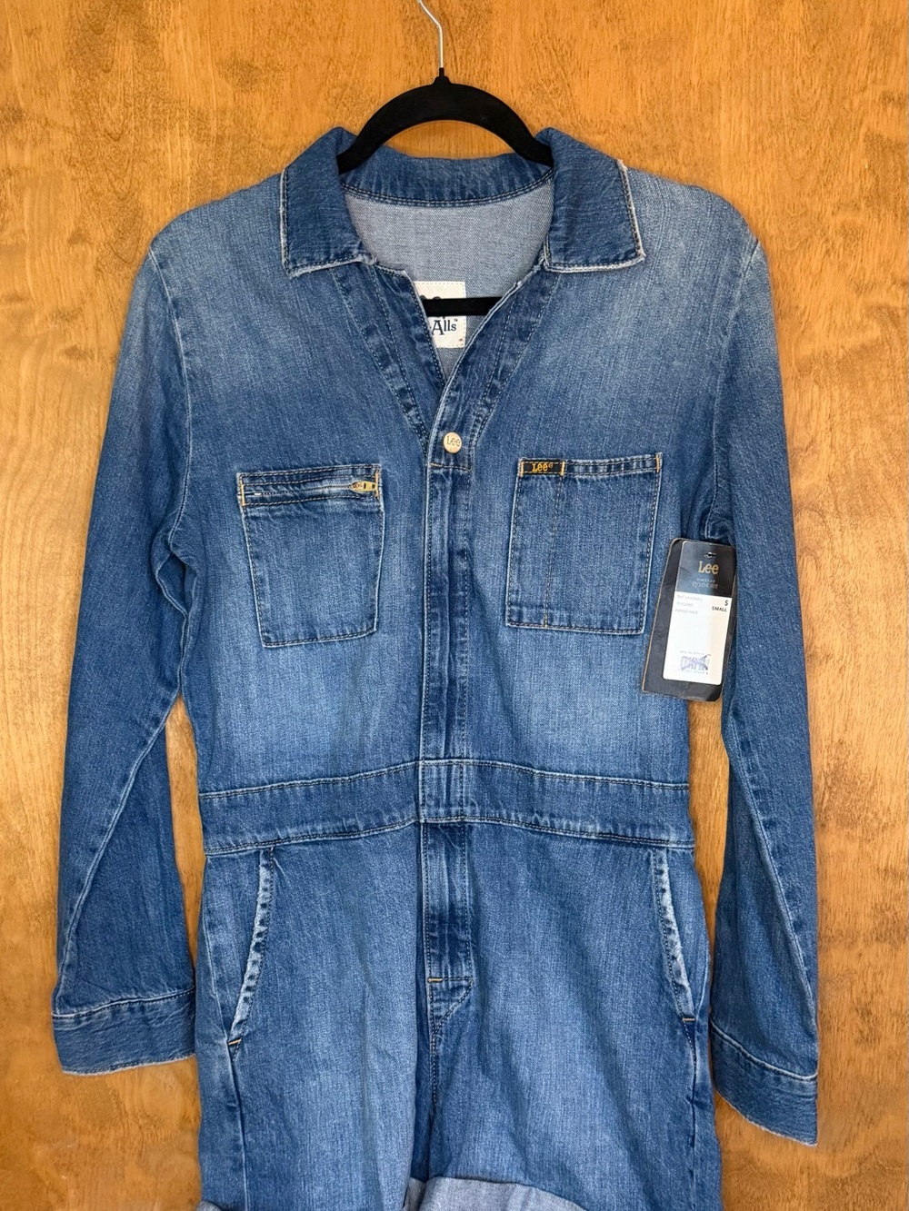 💙 Lee Union-Alls Vintage Modern Denim Romper – Size Small NWT